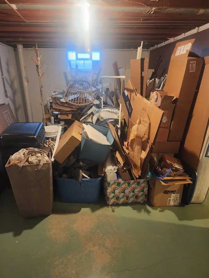 Roll-off dumpster container at job site for 20 Yard Dumpster Rental in Gentry